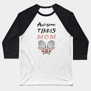 US Open Tennis Mom Racket and Ball Baseball T-Shirt